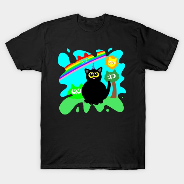 Kitty world! T-Shirt by MelanieJeyakkumar